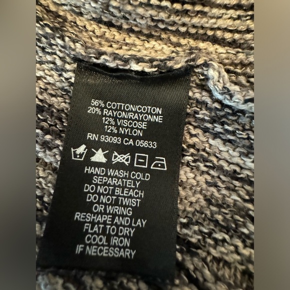 Nic + Zoe Two Button Knit Marled Long Cardigan Artsy Lagenlook Boho Festival - Picture 3 of 3